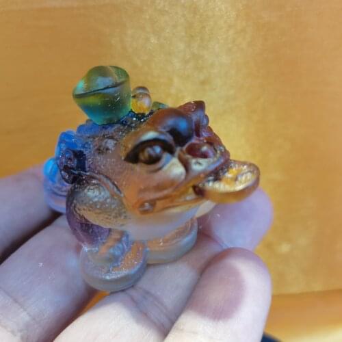 Feng Shui Toad Money LUCKY Fortune Wealth Chinese Golden Frog Toad Coin Home Office Decoration Tabletop Ornaments Lucky Gifts