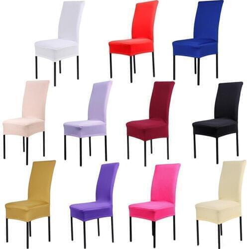 Solid color Chair Cover Home Dining elastic Chair Covers multifunctional Spandex elastic cloth Universal Stretch DHL shipping