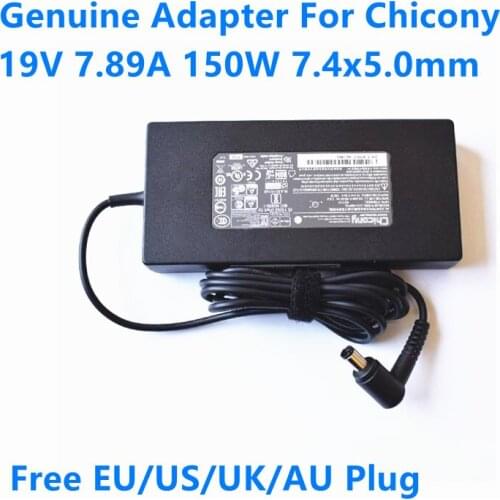 Genuine Chicony A15-150P1A 19V 7.89A 150W A150A008L AC Adapter For Msi WS60 2OJ-090FR Clevo W651KK1 W651KJ1 Laptop Power Charger