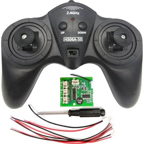 2.4G RC Transmitter 6 Channel Remote Control Receiver DC 6-15V DIY Car Model 50m Car Accessories RC Parts Kit