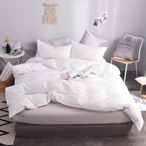 100% Cotton White Duvet Cover Super King Size Bed Quilt Cover Case bedclothes cotton duvet covers housse de couette 220x240 cm