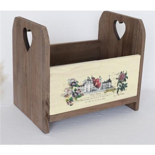 Handmade Bed Photography Props Mini Size Newborn Bed Photo Prop Vintage Baby Wooden Box Prop