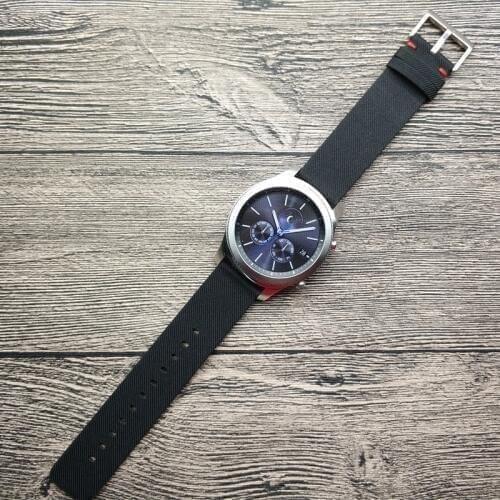 Newest 22mm For Samsung galaxy S3 Classic Frontier Canvas Watch Band Strap For Huawei Watch 2 pro Bracelet For Huami Amazfit 1 2