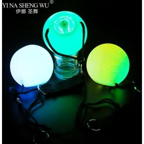 3pcs LED POI Ball Glowing Belly Dance Hand Thrown Balls Props RGB LED POI Thrown Balls For Belly Dancing Performance Accessories