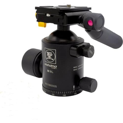 Tripod Tilt Head 360 Panoramic 40KG Payload with Handle Quick Release Plate tripod