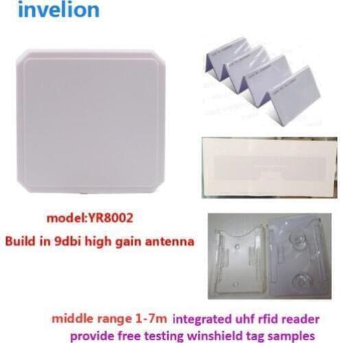 Mid-range Wiegand26 uhf rfid reader integrated antenna 5m long distance