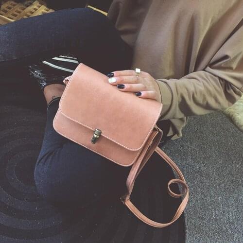 Messenger Bag Mobile Phone Packet Leather Handbag Women Small Square Bag Ladies Car Line Fashion Handbag Retro Shoulder Bags