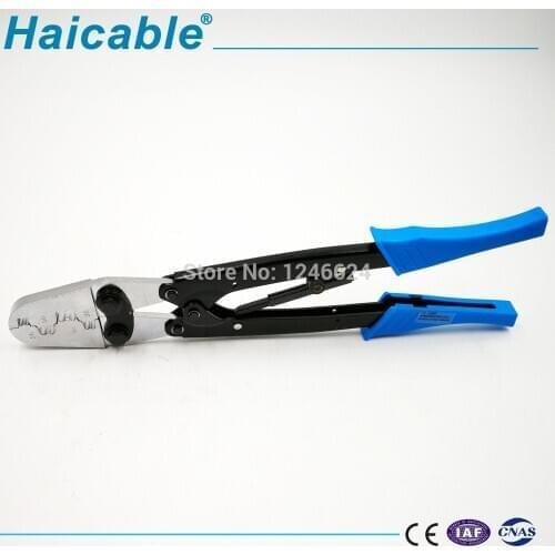 Ratcheting wire terminal crimper LX-70WF heavy duty indent crimp tool