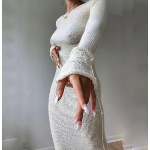 YHJYD Fashionable Knitted Dresses