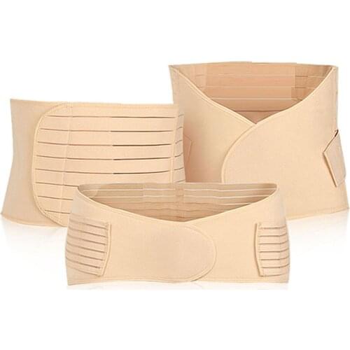 3 In 1 Slim Tummy Band Women Trainer Corset Shapewear Wrap Belly Recovery Postpartum Belt Set Abdomen Pelvis Pregnancy Girdle