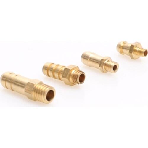 20pcs Metal Water Cooling Nozzles M3 M4 M5 M6 Thread Faucet Brass Fuel Nipples Connector for RC Gasoline Boat Parts