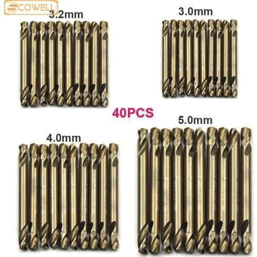 30% Off Imperial Spiral Drill Bits For Metal Wood 3mm 3.2mm 4mm 5mm DIY Supplies HSS Cobalt M35 Double Ended Drills For Jobber