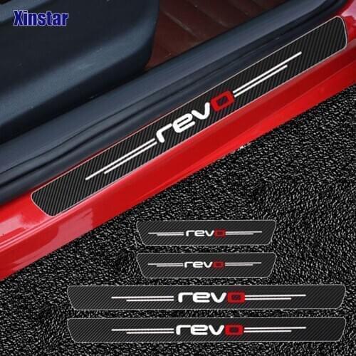 4pcs revo Carbon fiber car Sticker for volkswagen golf 7 passat B5 B6 B7 b8 Golf MK4 MK6 MK7 CC R20 R32 R36 GTI GTD Car styling