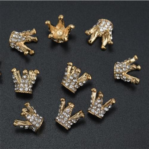 5pcs For Baby Hair Accessories Girl Dress Crafts Crown Buttons Children Buttons Christmas Decorative Buttons Creativity Buttons