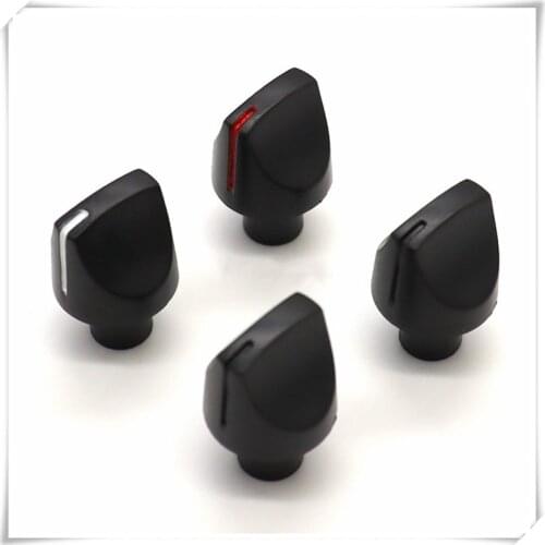 5 Pieces Plastic Long Handle Flower Shaft Knob Diameter 16mm Height 24mm Potentiometer Knob Gear Shaped Inner Hole 6mm