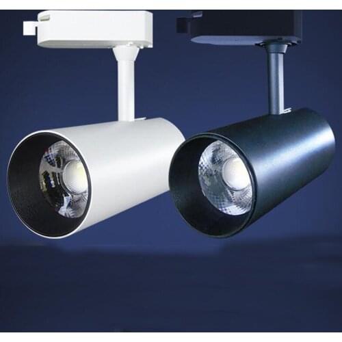 7W 12W 20W 30W COB LED Track Light 110V 220V Clothing Store Led Lead Rail Lamp Spot Lighting 10pcs