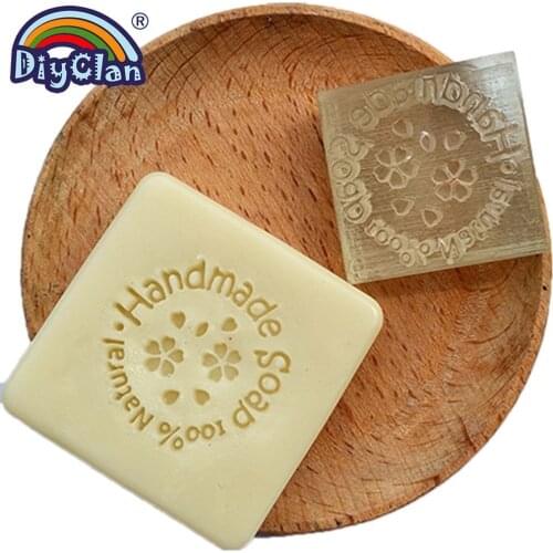 Acrylic Resin Clear Chapter 100% Natural Handmade Soap Stamps For Scrapbooking DIY Wax Seal Stationery Teaching Aid Engraving