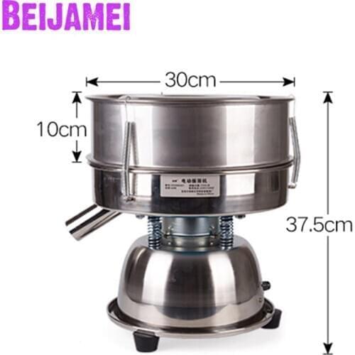 BEIJAMEI Food Sieve Machine Small Vibrating Screen Electric Sieve Medicine Powder Vibrating Screening Machine