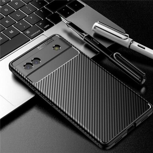 Carbon Fiber Case For Google Pixel 5 Case Pixel 4a 4G 5G Cover Soft Housings Protective Phone Bumper For Google Pixel 5 Funda