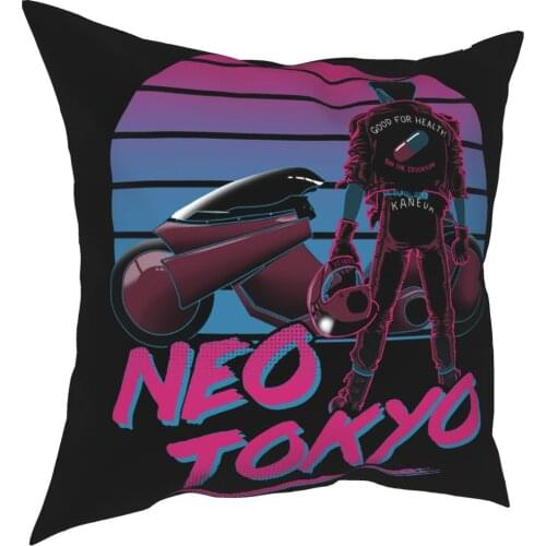 Welcome To Neo Tokyo Pillow Cover Decoration Cushion Cover Throw Pillow for Car Polyester Double-sided Printing