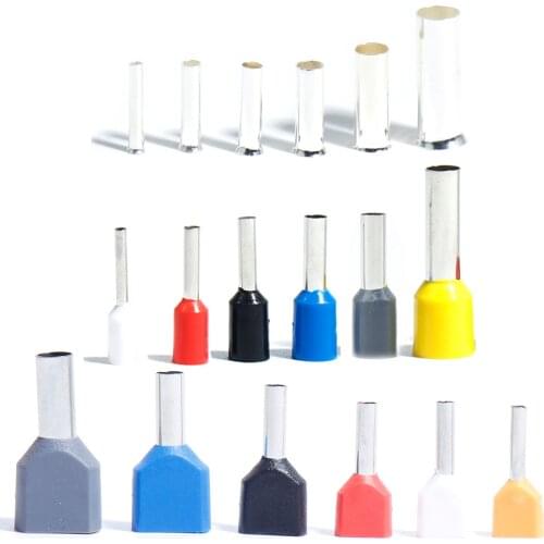 Electrician Pliers Tools Connector Terminals Sleeve Crimp Tube Naked Butt Wiring needle Cable Wire Cord Copper Ferrules Tubular