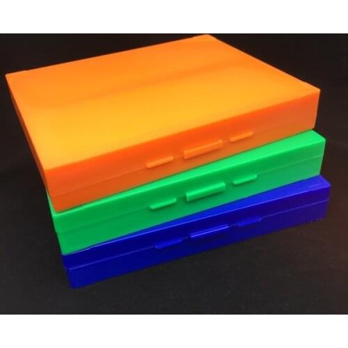 Lab ABS Plastic Microscope Dispenser Slides Storeage Box 100pcs Pathological Slides Storage Holder Case