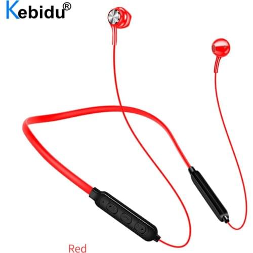 Magnetic Stereo Wireless Bluetooth Earphones Neckband Sports Headset IPX7 Waterproof Wireless Earphones with Mic for Smartphones