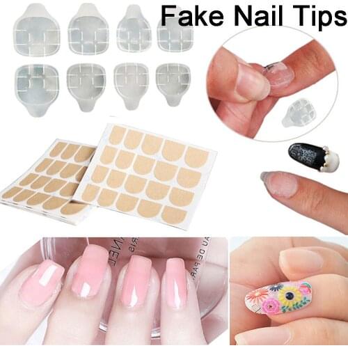 Crystal Jelly Tape Adhesive Tabs For Press On Nails Waterproof Nail Art Nail Gel False Nail Stickers Fake Nail Tips