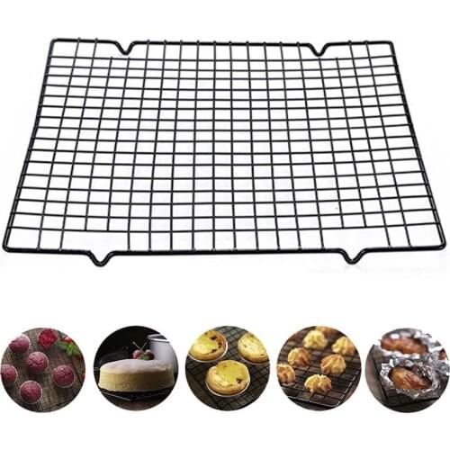 25x27x1.5cm Nonstick Cake Cooling Rack Mesh Baking Cookie Biscuit Cake Drying Stand Bread Muffin Wire Pan Bakeware