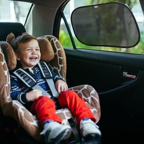 4 pieces Car Window Shade Cling Car Sun Shade Side Rear for Baby 80 GSM Car Sun Shade Protect Baby from Sun UV Rays