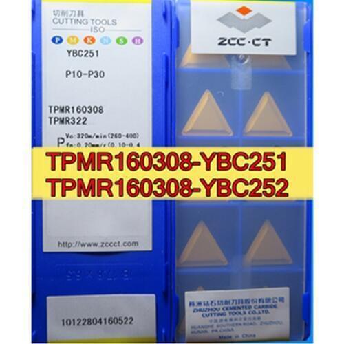 TPMR110304 TPMR110308 TPMR160304 TPMR160308 YBC251100% original Zcc.ct carbide insert Processing: alloy steel, etc