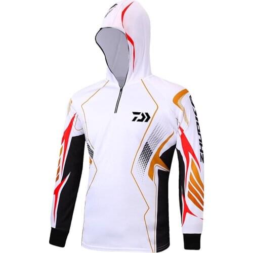 Outdoor Ice Silk Fishing Shirt Sunscreen Quick-Drying Breathable Mens Fishing Jacket Plus Size Uv Protection Fishing Jerseys