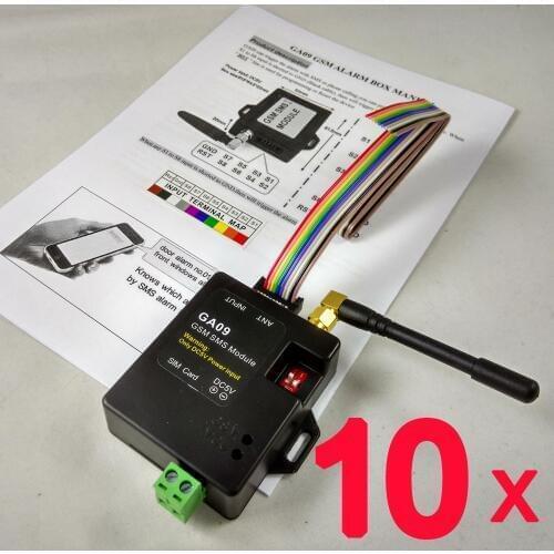 10pcs GA09 Smart Designed Home Security GSM Alarm System SMS & Calling wireless alarm