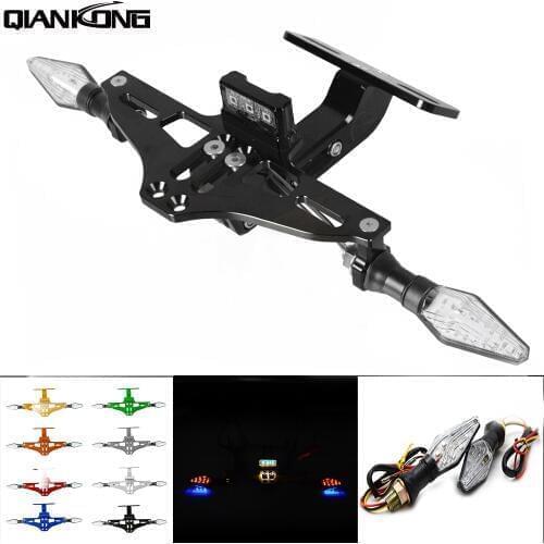 Universal CNC Motorcycle Adjustable Angle Aluminum License Number Plate Frame For BMW G310R G310GS 2017-2018 R NINE T C650