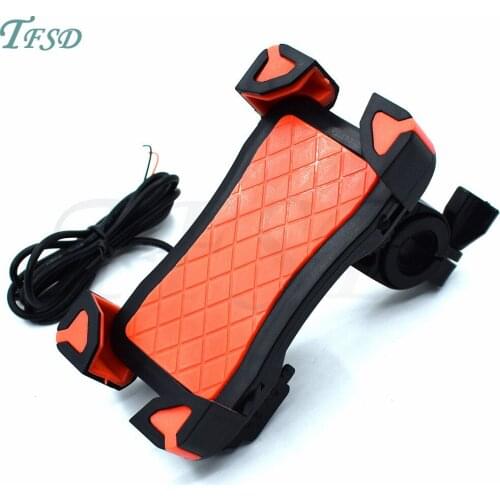 Universal Bicycle motorbike USB rechargeable Phone Holder Bracket Durable Motorcycle Rotating 360 Degrees For Honda CBF 600/S