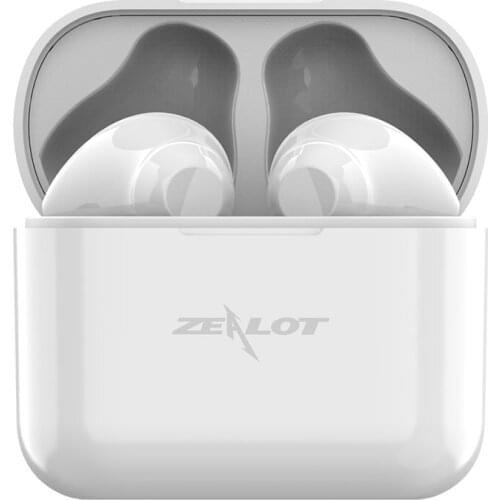 ZEALOT T3 True Wireless Earbuds with Charging Box Waterproof Earphone Volume Control Mini TWS Headphone Handsfree for Sports