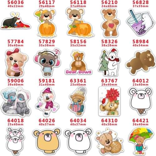 10 Pcs Cartoon Planar Resin Cabochons PR56036