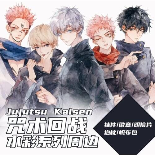 2021 HOTAnime Jujutsu Kaisen Toge Inumaki Yuji Itadori Gojou Satoru Acrylic Keychain Toy Badge Brooch Pin Pendant Pillow Keyring