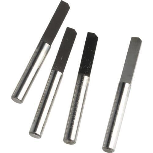 5pcs 4*15mm half straight bits carbide engraving cutters for carving cutting pvc, acrylic, MDF, wood, color plate, ABS