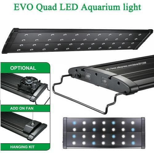 60"-72"/150-180CM EVO Quad Plant Rianforest marine reef cichlid Aquarium Aquatic Pet Fish tank LED Light Lamp Lighting fixture