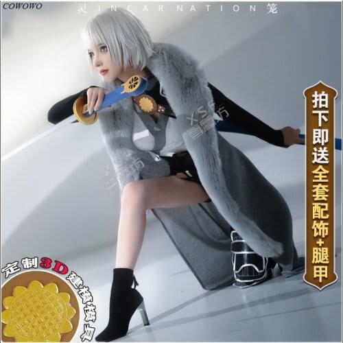 Anime! INCARNATION BaiYueKui Ground Survivor Game Suit Uniform Cosplay Costume Halloween Carnival Role Play Outfit For Women NEW