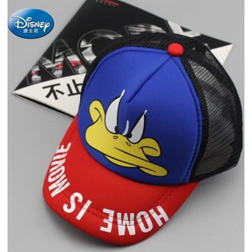 Disney Anime Donald Duck Baby Baseball Caps For Boys Girls Summer Breathable Children Hip Hop Hat Outdoor Kids Snapback Sun Cap