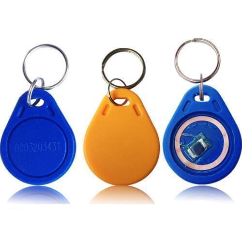 1000pcs EM4100 125khz ID Keyfob RFID Tag Tags llaveros llavero Porta Chave Card Sticker Key Fob Token Ring Proximity Chip