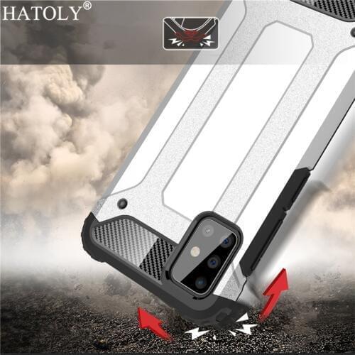 For Samsung Galaxy A51 Case Silicon TPU Armor Shell Hard PC Back Phone Cover For Samsung A51 Protective Case For Galaxy A51 A515