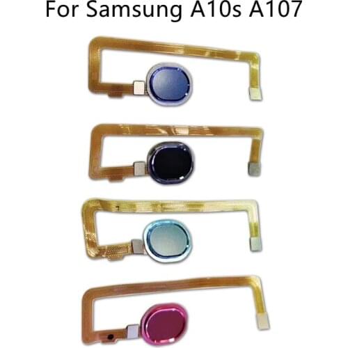 For Samsung Galaxy A10S A107 Fingerprint Scanner Flex Cable Touch Sensor ID Home Button Return Ribbon Flex Cable Repair Parts