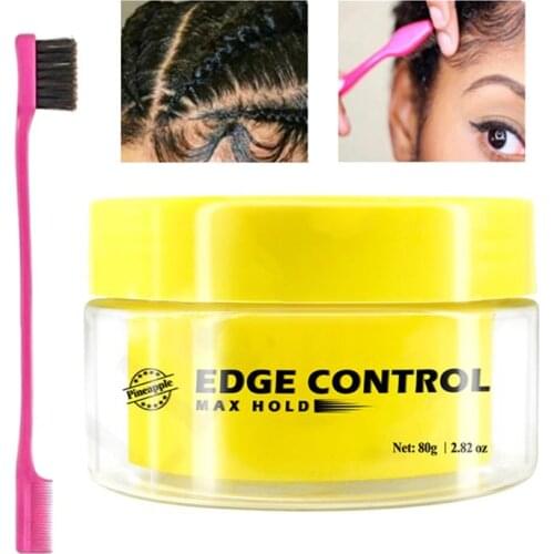 Men Female Hair Oil Wax Cream Edge Control Hair Styling Baby Hair Super Sleek Broken Hair Finishing Anti-Frizz Hair Fixative Gel