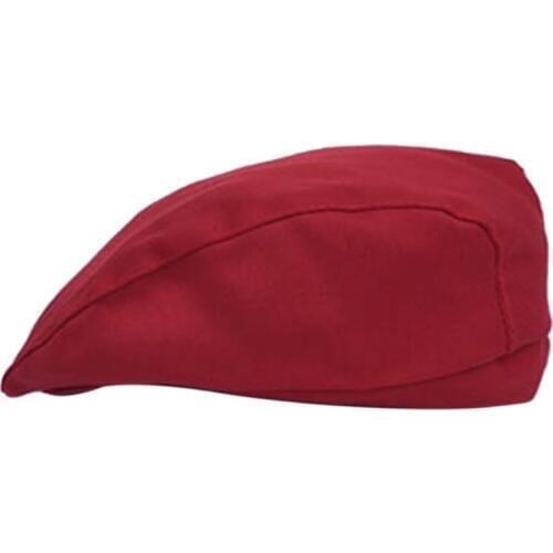 Mens Womens Chef Hat Pastry Baker Kitchen Cook Coffee Shop Duckbill Beret Cap