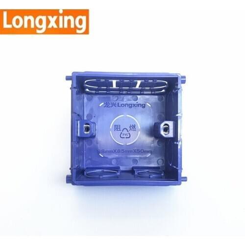 Wall Mounting Box Switch Socket Junction Box 86 Type Red Blue Hidden Installation Box Wiring Back Fire-proof PVC Junction Box