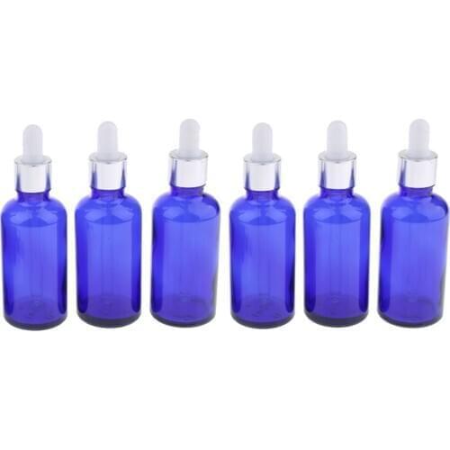 6x 10ml + 6x 30ml Empty Glass Pipette Vials for Essential Oils