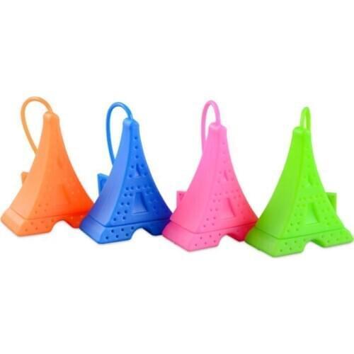 Paris Tower Shape Silicone Tea Infuser Tea Strainer Creative Herbal Spice Tea Infuser Filter Leakage Wholesale LX1739